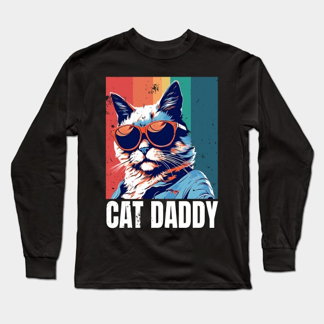 Cat Daddy Long Sleeve T-Shirt by Yopi